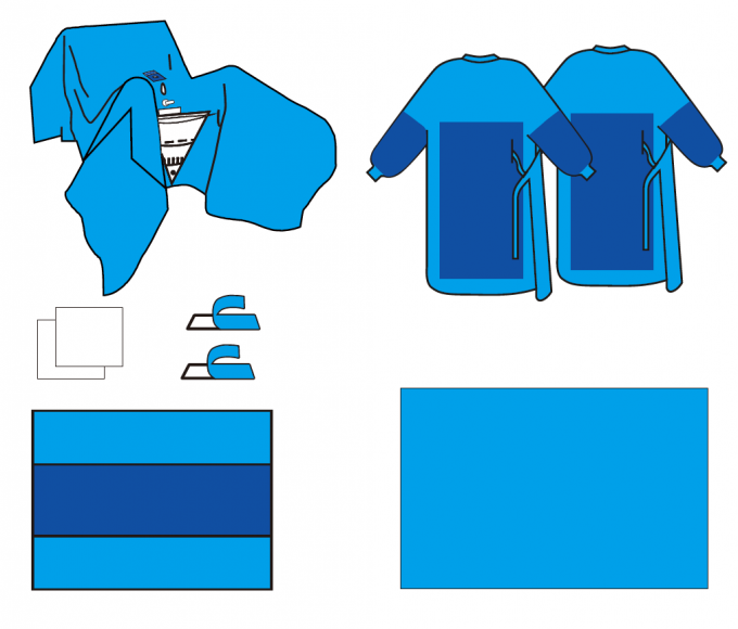 Operation Jetable D Urologie De Tur De Paquet Impermeable De