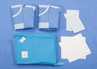 Paquet chirurgical de paquet de tissu de SMS de paquet de procédure de TUR d'urologie jetable patiente essentielle chirurgicale verte stérile de stratification
