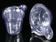 Matériel en plastique de PE de collection de spécimen de tasse jetable d'urine transparent