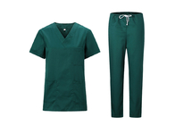 Le coton de polyester réutilisable frottent des costumes soignent le tissu d'Uniforms Gown Hospital
