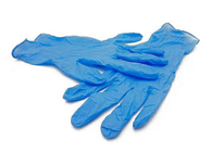 Gants en nitrile bleus jetables médicaux Gants d'examen de sécurité sans poudre