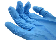 Gants en nitrile bleus jetables médicaux Gants d'examen de sécurité sans poudre
