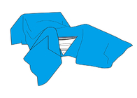 La gynécologie chirurgicale jetable drapent la taille bleue 230*330 cm de couleur ou la personnalisation