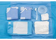 Instrument chirurgical bleu de SMS d'ordre technique de paquet de procédure d'angiographie de paquet stérile jetable de chirurgie