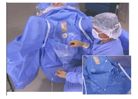 Coutume jetable patiente de procédure de paquet de SMS d'espèces de C-section de stratification chirurgicale verte stérile césarienne de paquet