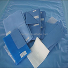 Paquets chirurgicaux jetables de protection de tissu non-tissé stérilisés pour l'hôpital