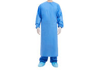Robe chirurgicale renforcée par bleu stérile jetable non tissée de robe chirurgicale