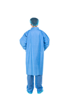Costume médical de combinaisons de laboratoire de manteau de robe d'uniformes unisexes jetables bleus non-tissés d'hôpital