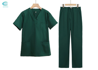 Le coton de polyester réutilisable frottent des costumes soignent le tissu d'Uniforms Gown Hospital