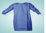 Personnalisation non-tissée matérielle bleue renforcée jetable de taille de couleur de robe chirurgicale