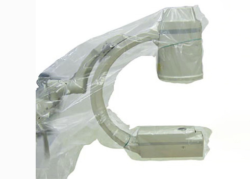 Machine C - film médical jetable de PE de couverture de bras 75 * 90cm de fluoroscopie