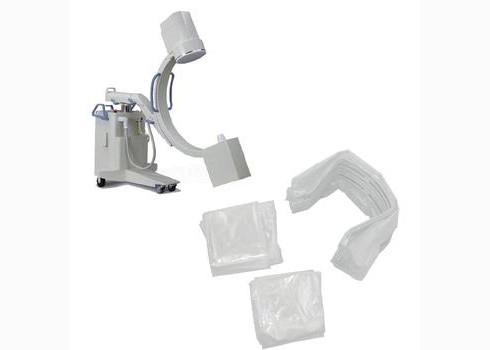 Machine C - film médical jetable de PE de couverture de bras 75 * 90cm de fluoroscopie