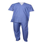 Médicaux imperméables noirs bleus frottent des costumes, décolleté en V frottent l'habillement pour des femmes patient