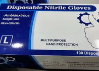 Gants bleus jetables de nitriles d'anti anti de virus gants dentaires bactériens d'examen