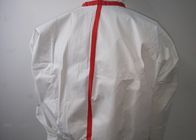 Robe chirurgicale non tissée jetable médicale imperméable tricotée d'isolement de costume de protection de manchette