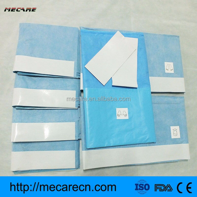 Kits chirurgicaux jetables avec matériaux hautement absorbants, soudure par ultrasons et accessoires OEM pour procédures médicales