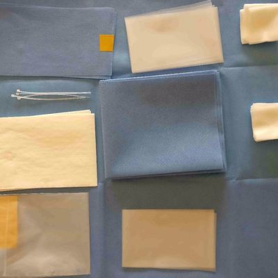 Packs chirurgicaux jetables avec des matériaux à haute absorbance, couture à ultrasons et accessoires OEM pour l'hôpital et les urgences