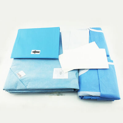 Kits chirurgicaux jetables OEM avec matériaux hautement absorbants, soudure par ultrasons et sans latex pour les procédures hospitalières